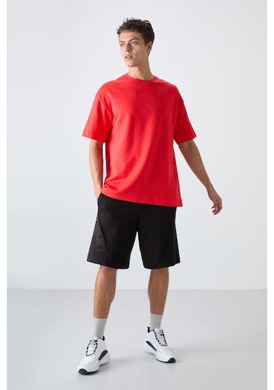Tommy Life Fiesta Pamuklu Kalın Yumuşak Dokulu Oversize Fit Baskılı Erkek T-shirt - 88324 Kirmizi Tommy Life Fiesta Pamuklu Kalın Yumuşak Dokulu Oversize Fit Baskılı Erkek T-shirt - 88324 Kirmizi