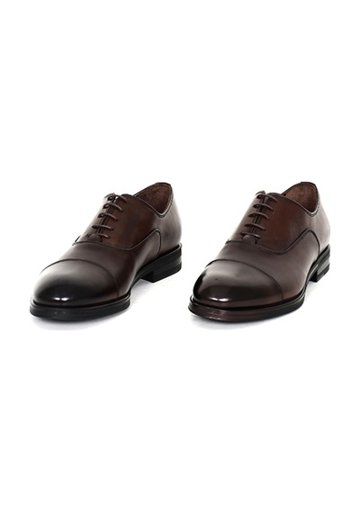 Hakiki Antik Deri Oxford Model Erkek Ayakkabı - Tuna 5305 Kahverengi