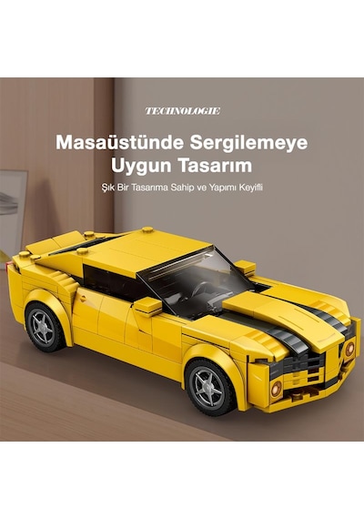 Reobrix Creator 818 Chevrolet Camaro Spor Araba Yaratıcı Yapı Blok Seti Building Blocks - 327 Parça
