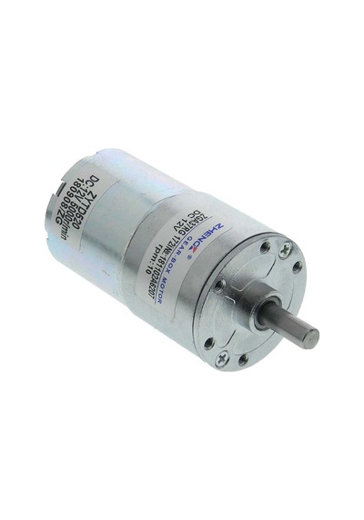 Zga37rg 12v 37mm 10rpm Redüktörlü Dc Motor Metal Dişli Yüksek Tork Kuvvet Robot Oyuncak Rc