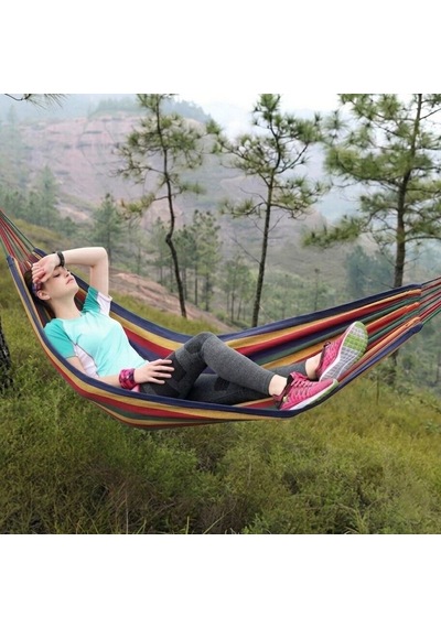 Madfox Tree Bed Lightweight Canvas Hamak Kırmızı