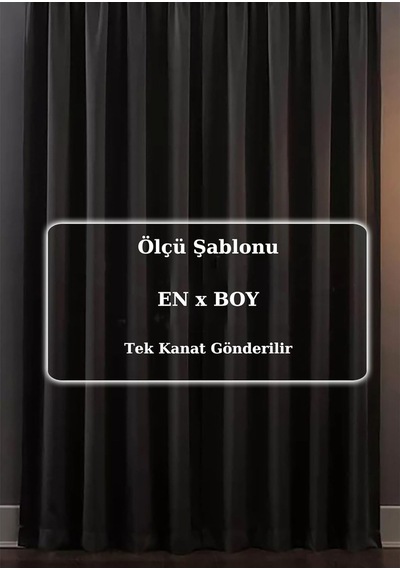 Ayrex Özenev Blackout Işık Geçirmez Fon Perde Füme Pilesiz Ekstraforlu Karartma Güneşlik 100x250 Diğer