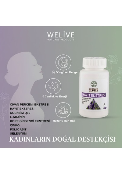 Hayıt Ekstresi 60 Kapsül - Kadınlar İçin Hormonal Denge Pms Ve Destekli