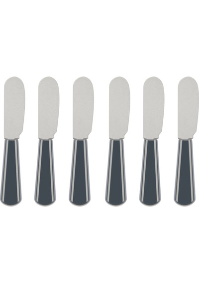 Baronesss 6'lı Kahvaltı Bıçağı - Asorti - 11,5 Cm Çok Renkli