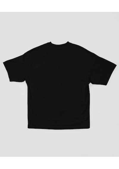 Sasuke Uchiha Naruto Shippuden Baskılı Unisex Oversize Anime Dizi SIYAH