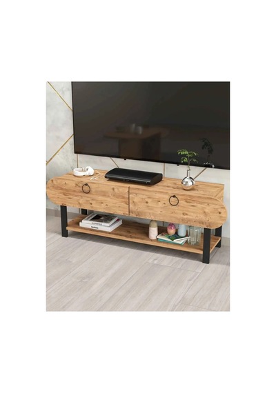 Vega Tv Ünitesi+sehpa Salon Set Kahverengi
