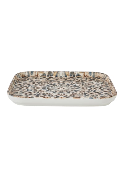 Mudo Home Ephesus Kare Pasta Tabağı Seti 22cm-6lı Çok Renkli