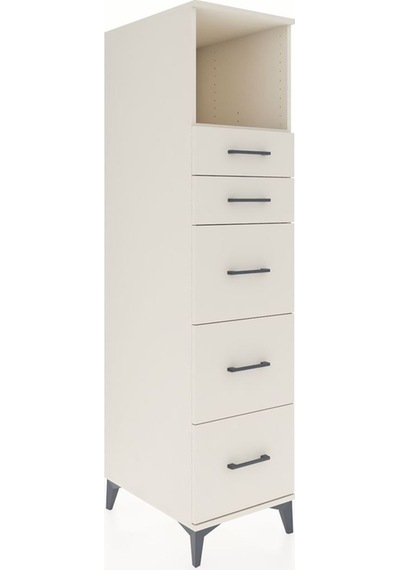 Kronos Dolap Tek Raflı 5 Çekmeceli 44x59x182 Aytaşı-aytaşı Aytaşı