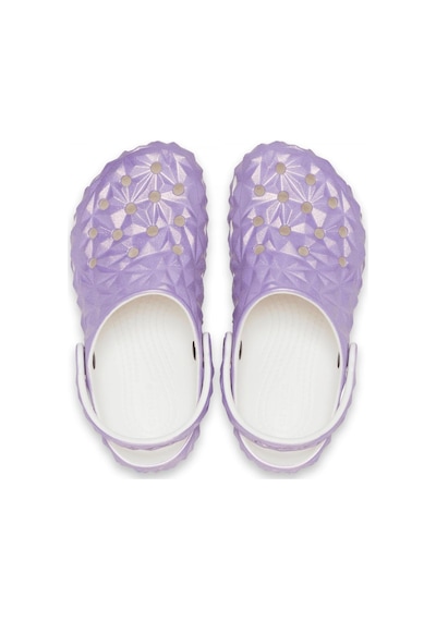 Crocs 209693 Classic Iridescent Geo Cgk Beyaz Çocuk Terlik Beyaz