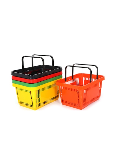 Rafburada® 22 lt Taşıma Kapasiteli Plastik Alışveriş El Sepeti
