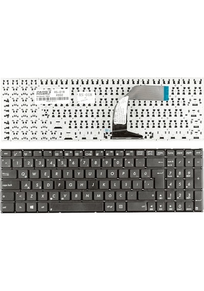Asus Uyumlu X550D, X550E, X550J, X550L Notebook Klavye (Siyah TR) ( Pars power ) Siyah 276354