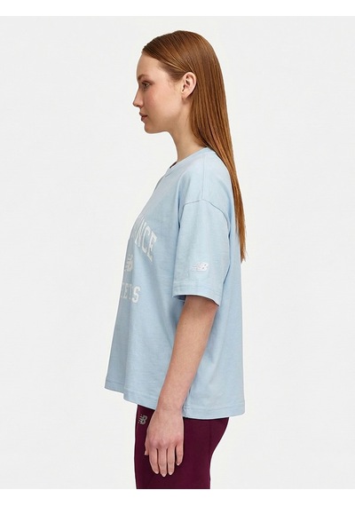 New Balance Nb Lifestyle Women Tshirt Kadın Yeşil T-shirt - Wnt1402