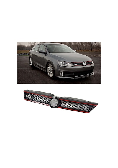 Autogp Vw Jetta Gli Ön Panjur Izgara Kırmızı Şeritli 2011 / 2015