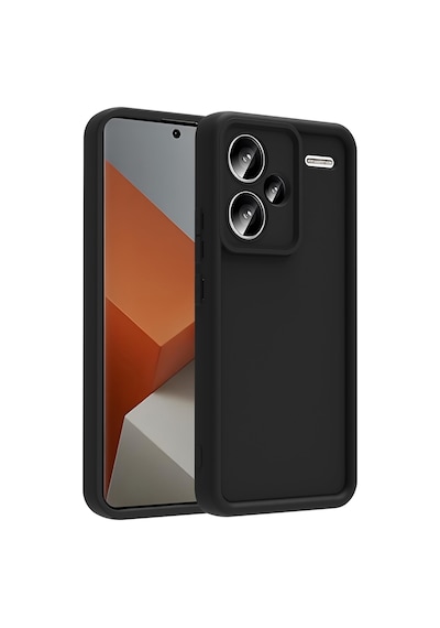 Xiaomi Redmi Note 13 Pro Plus Kılıf Kamera Korumalı Zore Ananas Kapak Siyah