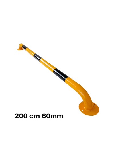 60 Lık Araç Stoperi Otopark Araç Bariyeri Lastik Sonlandırma Demiri Üretimi 200 Cm Ø60mm 2mm