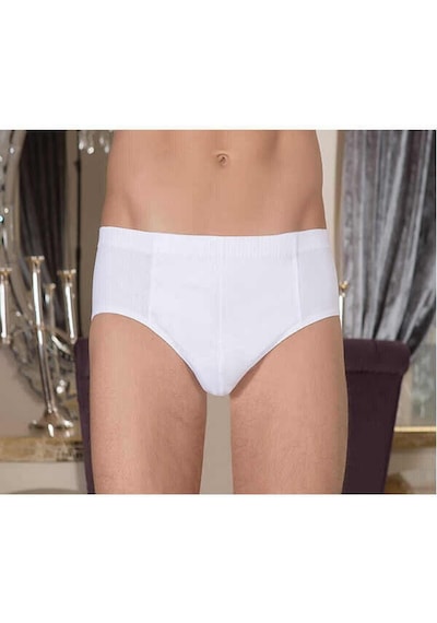 Berrak 12 Li Paket Slip Külot Beyaz