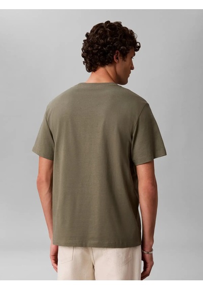 Calvin Klein Ss Hero Monologo Tee, Ldy Yeşil Erkek T-shirt