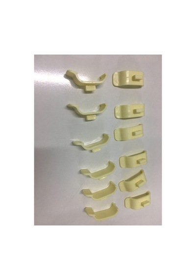 Korniş Stor Zebra Plastik Portray Montaj Aparatı 12 Adet - Dar Kasa Krem