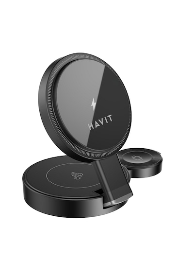 Havit W3100 Katlanabilir Kablosuz Şarj Cihazı 15w - Siyah