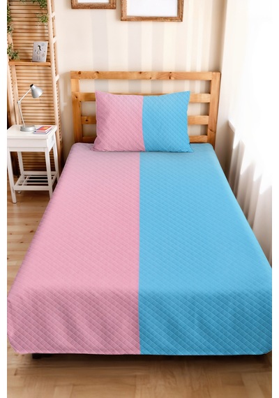 Pastel Pembe Mavi Genç Odası Tek Kişilik Pike Takımı - Minimal İki Renk 160x220 Cm Yatak Örtüsü Esintili Akşam Solgunluğu Pastel Pembe Mavi Genç Odası Tek Kişilik Pike Takımı - Minimal İki Renk 160x220 Cm Yatak Örtüsü Esintili Akşam Solgunluğu