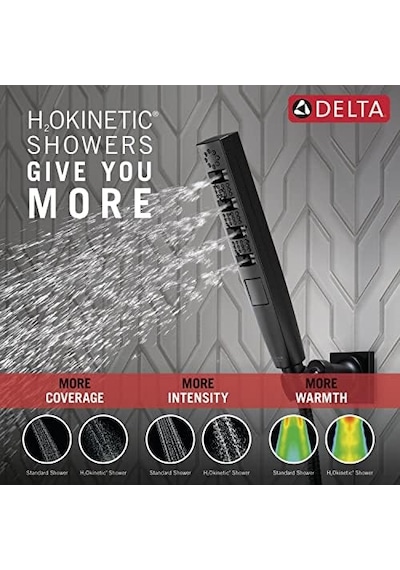 Delta Musluk Zura Çok Fonksiyonlu-el Duşu İle Duvar Askısı, 55140-bl