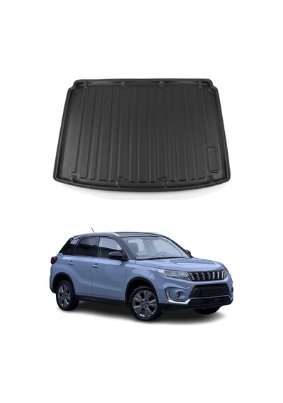 Suzuki Vitara 2016-2026 Uyumlu Araca Özel Kauçuk Tpe Bagaj Havuzu Siyah Üst Kademe İçin
