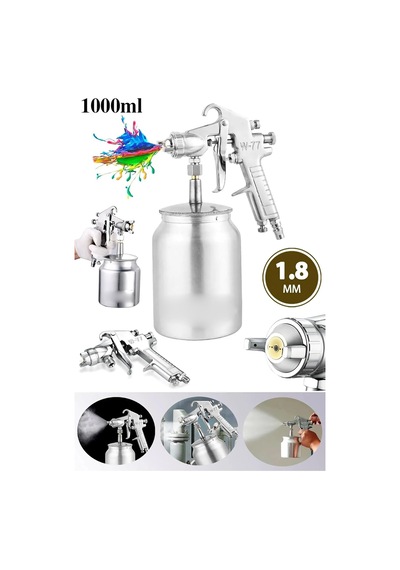 Profesyonel Havalı Alttan Depolu Boya Tabancası 1.8 Mm Basınç Ayarlı Havalı Boya Tabancası