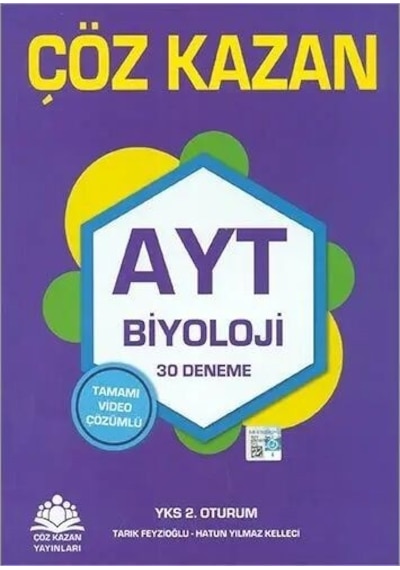 Ayt Biyoloji Tamamı Video Çözümlü 30 Deneme Çöz Kazan Yayınları