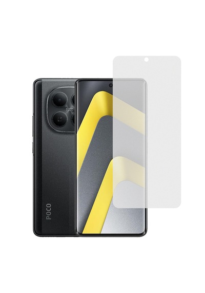 Microcase Xiaomi Poco M8 Tam Kaplayan Çerçeveli Mat Cam Koruma - Al3124