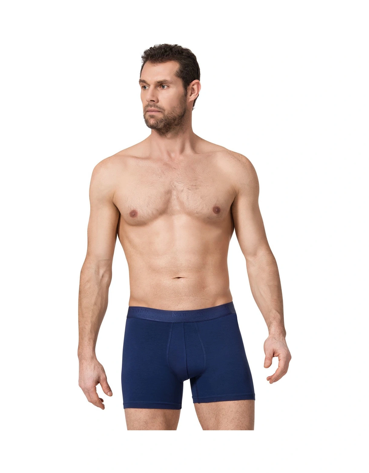 Namaldı 128 Erkek Likralı Boxer Külot Siyah