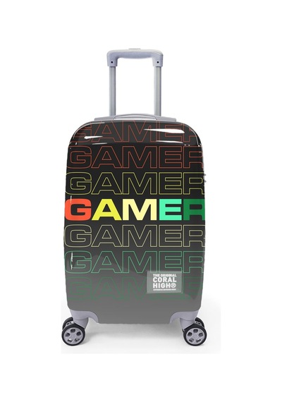 Coral High Gamer Desenli Kabin Boy Valiz 50cm 16546 Çok Renkli