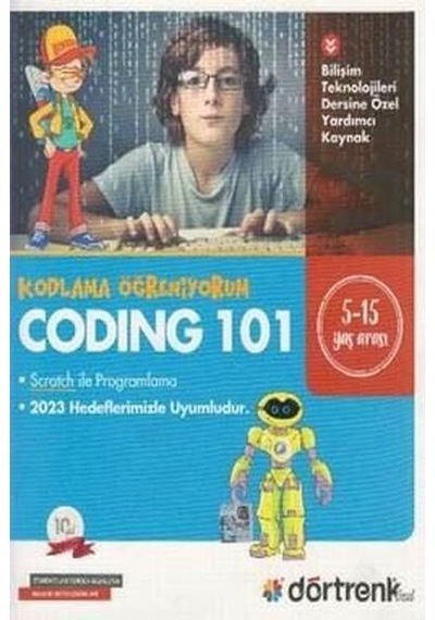 Coding 101 Kodlama Öğreniyorum - Fatih Alkan - Dört Renk Yayınları