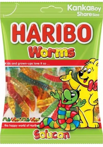 Haribo Worms Solucan 24 x 80 G