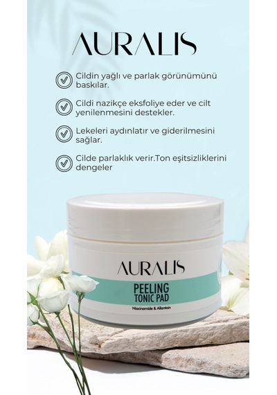 Auralis Peeling Tonik Pad Gözenek Sıkılaştırıcı Ve Arındırıcı 40 Adet