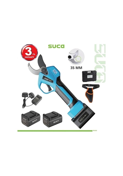 Suca Sc 8635a Led Ekranlı Akülü Budama Makası 35 Mm
