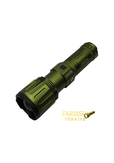 Gold Silver Gs-15050 Profesyonel Şarjlı El Feneri - 14.000 Lümen / 32.000 Mah Dev Batarya Siyah