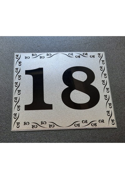 Kapı Numarası 10x12 cm Kendinden Yapışkanlı No:18