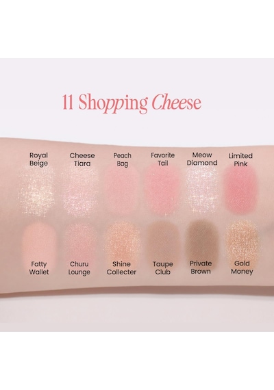 Hafif Dokulu Yoğun Renklere Sahip Göz Farı Paleti Pro Eye Palette Air 11 Shopping Cheese Diğer
