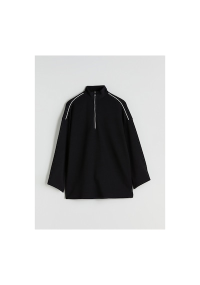LC Waikiki Alıta Cıty Farkıyla Lcw Grace Siyah Dik Yaka Oversize Kadın Sweatshirt Siyah - 924122787 Siyah LC Waikiki Alıta Cıty Farkıyla Lcw Grace Siyah Dik Yaka Oversize Kadın Sweatshirt Siyah - 924122787 Siyah