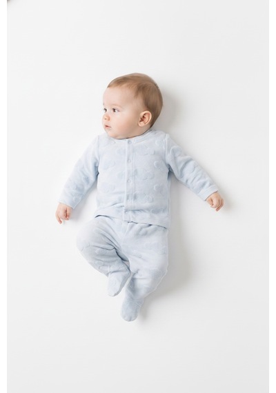 Tiffany Baby & Kids Puffy Cloudy Tasarımlı Patikli 2li Takım mavi