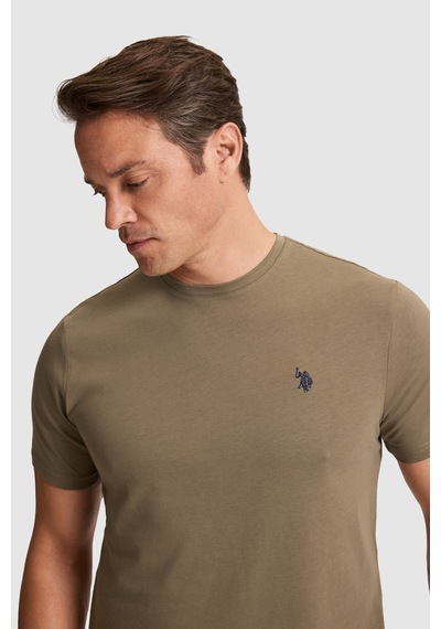 U.S. Polo Assn. U.s. Polo Assn. Erkek Haki Tişört Basic 50322518-vr027