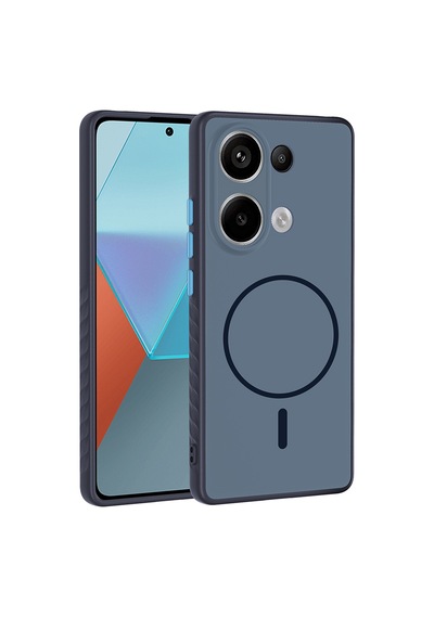 Xiaomi Redmi Note 13 Pro 4g Kılıf Kamera Lens Korumalı Magsafe Destekli Silikon Pazarplus Lacivert