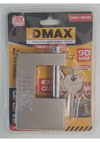 Dmax Kayar Milli Yassı Asma Kilit 90 Mm Dmx-4608
