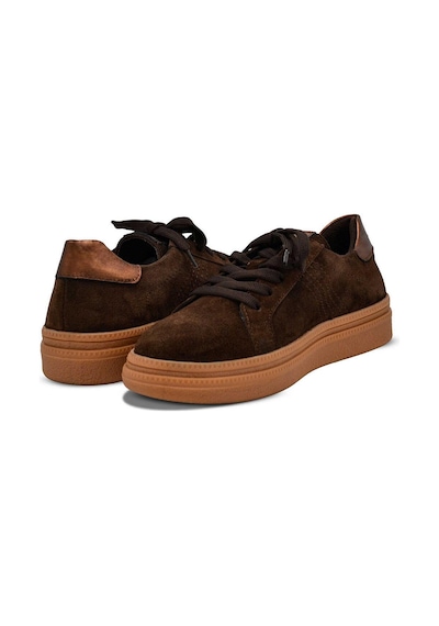 Venüs 2652451k Kadın Hakiki Süet Deri Yıldız Desen Sneaker Ayakkabı Kahve