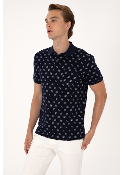 U.S. Polo Assn. Erkek Regular Fit Lacivert Polo Yaka Tişört 50300379-VR033