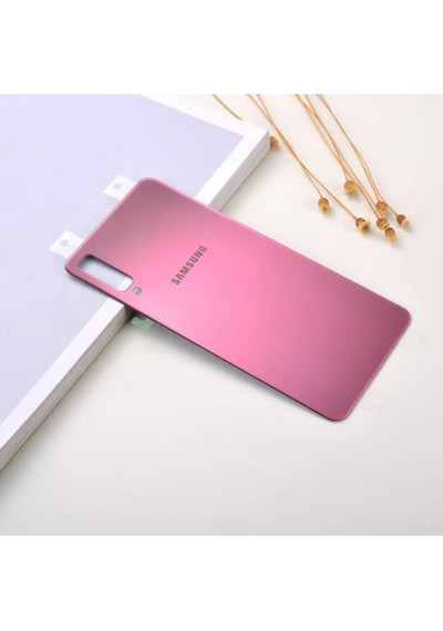 Samsung Uyumlu Galaxy A7 2018 A750 Arka Kapak Pil Batarya Kapağı Pembe