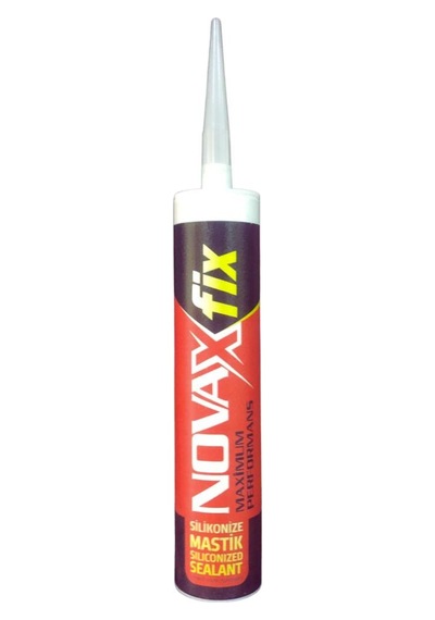 Novax Silikonize Mastik Gri 450gr Gri