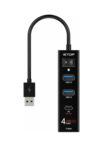 Büro Ev Ofis si İçin 4port 5gbps Type3.1 Gen1 Hub