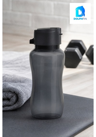 500 Ml Plastik Su Şişesi Suluk Matara Siyah