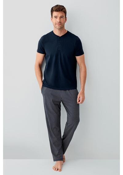 Arnetta Erkek Lacivert Pijama Takım Ar3676-s-v1 Lacivert